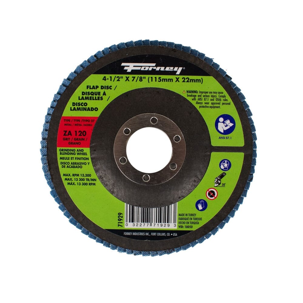 71929 Flap Disc, Type 27, 4-1/2 in